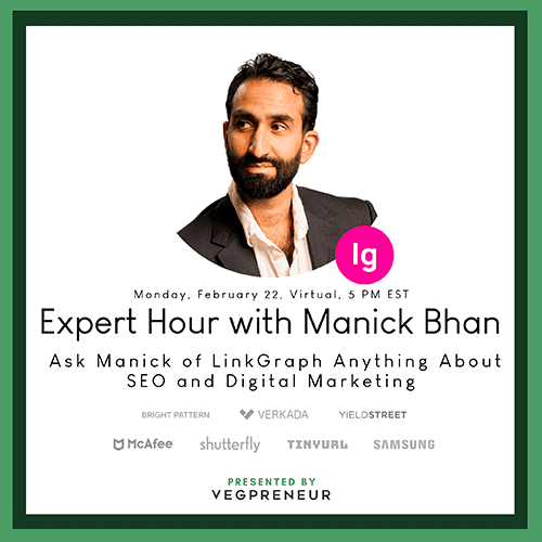 Event: VEGPRENEUR Expert Hour