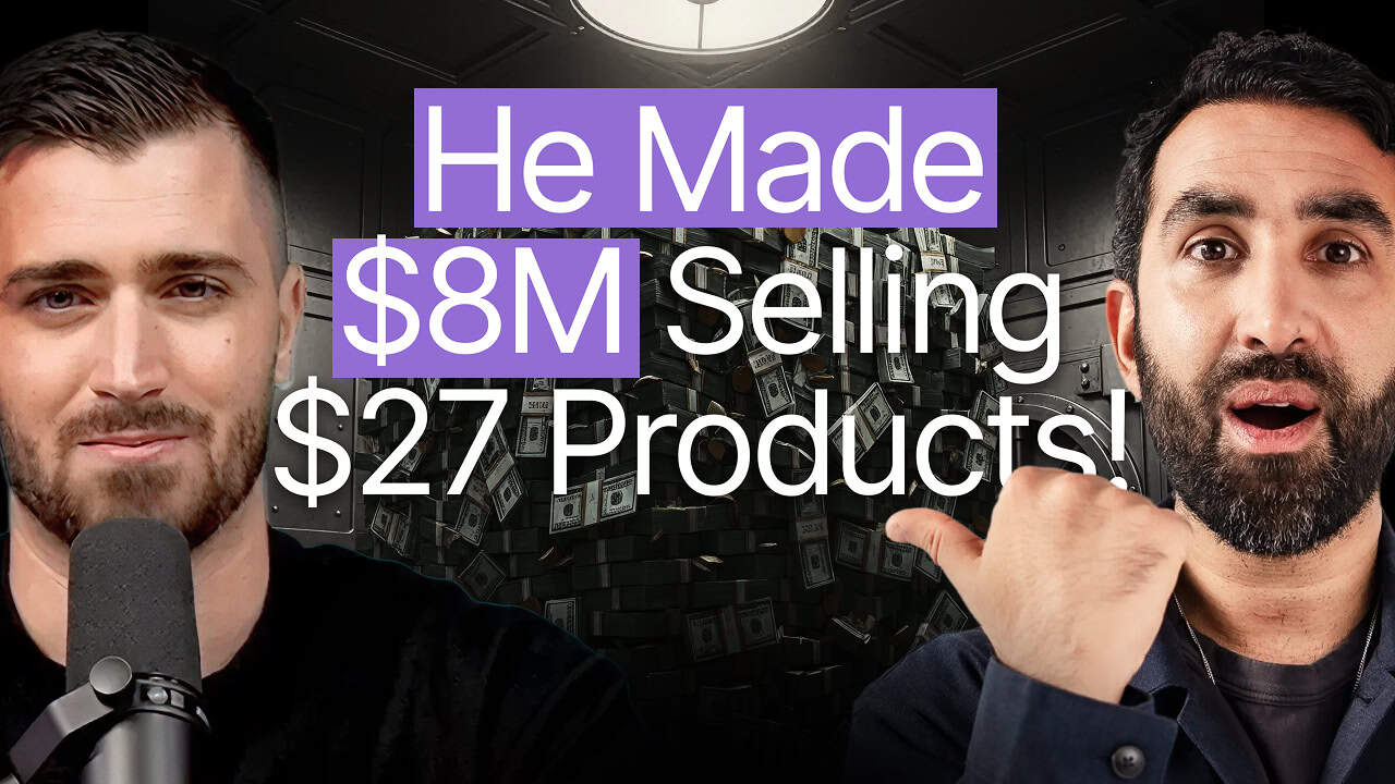 Successful entrepreneurs discussing online sales and product strategies.